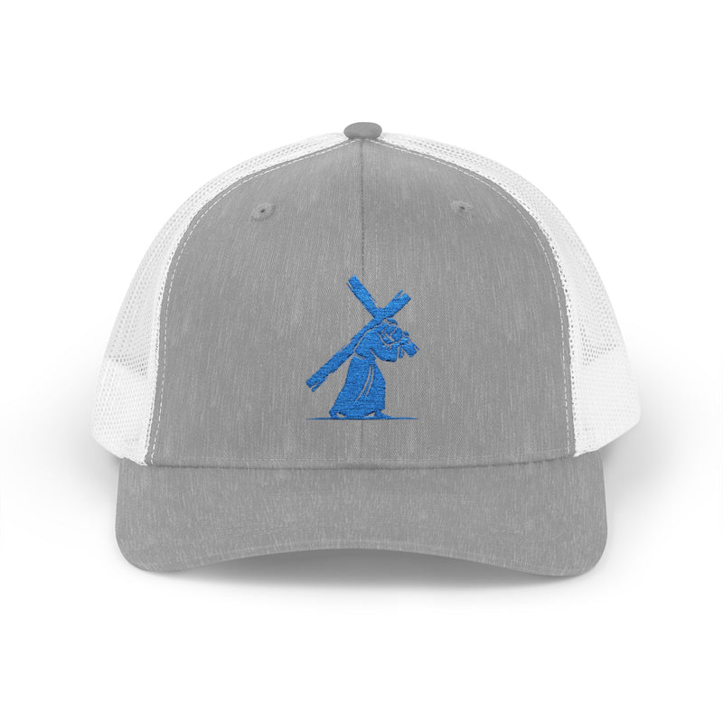 Jesus Carrying the Cross Trucker Hat – Christian Faith Cap