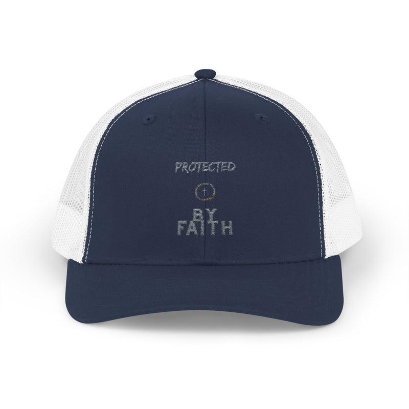 Protected by Faith – Christian Trucker Hat