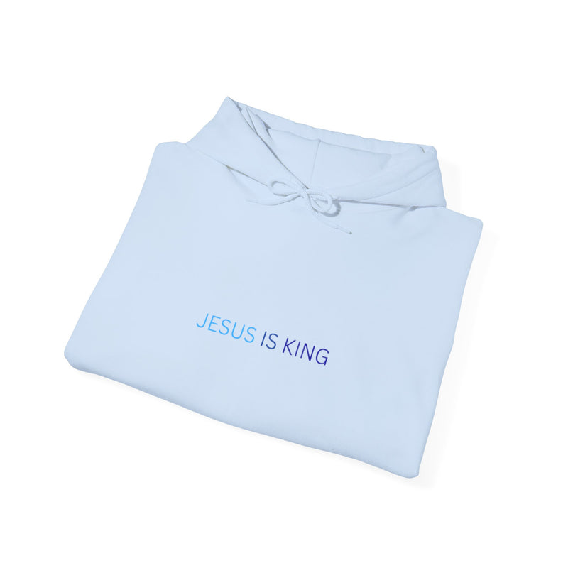 Jesus Is King Hoodie – Faith Pullover with Prayer Design
