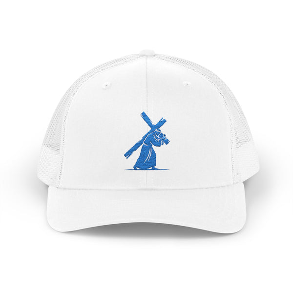 Jesus Carrying the Cross Trucker Hat – Christian Faith Cap