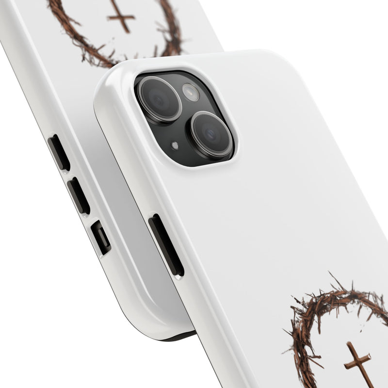 Crown of Thorns Cross Phone Case – Faith and Protection Combined