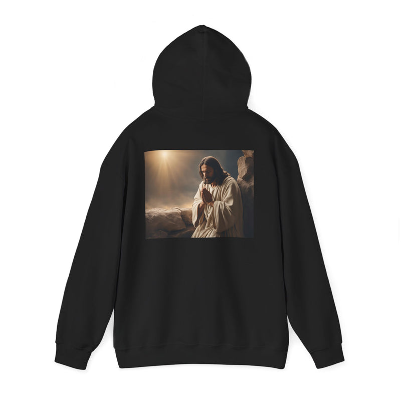 Jesus Is King Hoodie – Faith Pullover with Prayer Design