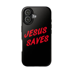 Jesus Saves Tough Phone Case - Christian Phone Cover for Protection, Faith-Based Gift, Inspirational Case, Customizable Design, [...]