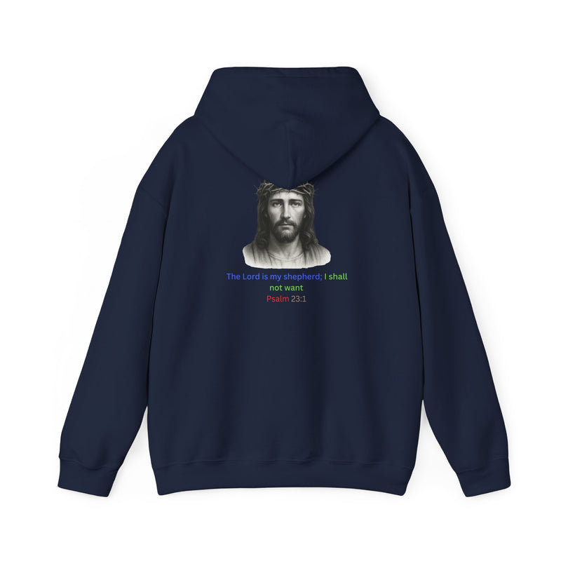 “The Lord Is My Shepherd Sweatshirt – Psalm 23:1 Faith Design”