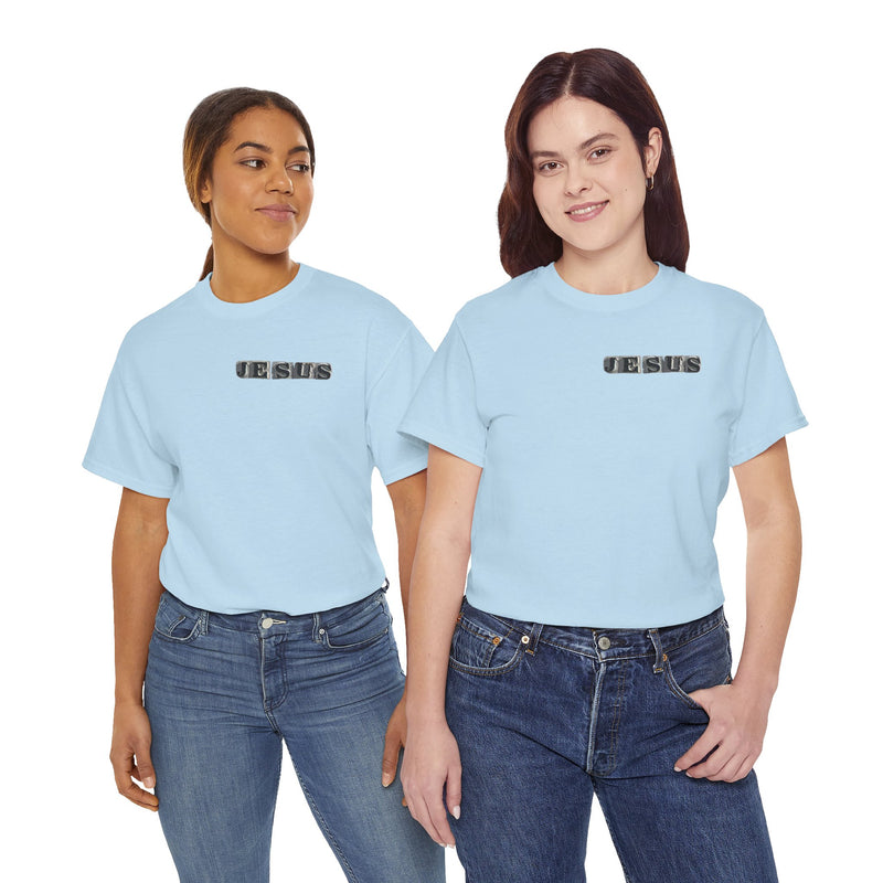Jesus Graphic T-Shirt - Faith-Inspired Streetwear | Christian Cross Tee with Front & Back Design | Religious Gift for Believers