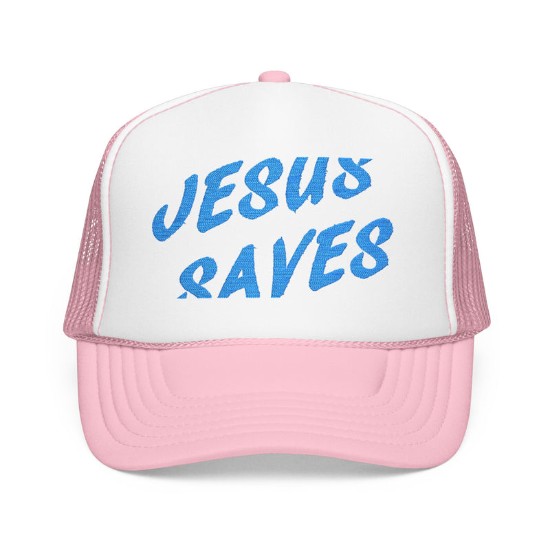 Jesus Saves Trucker Hat – Christian Streetwear Cap | Faith-Based Snapback | Religious Apparel for Men & Women