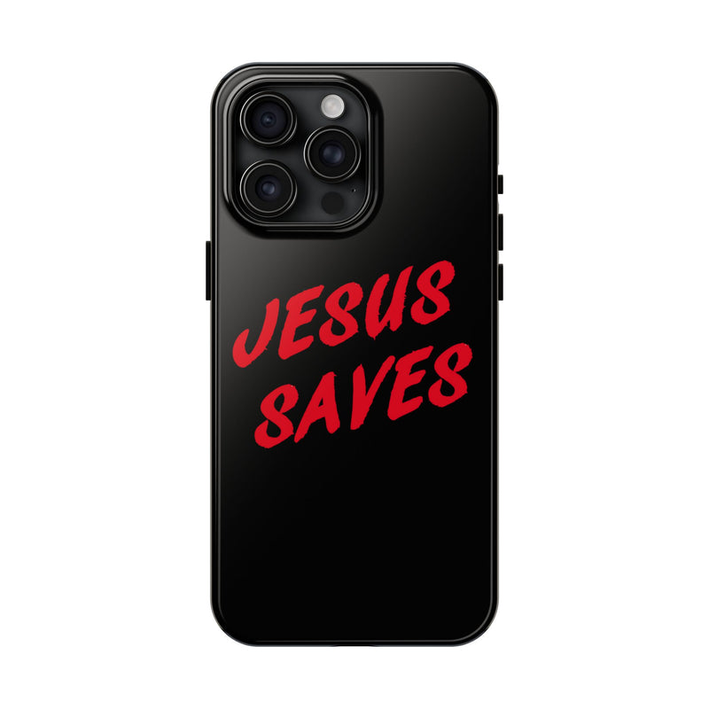 Jesus Saves Tough Phone Case - Christian Phone Cover for Protection, Faith-Based Gift, Inspirational Case, Customizable Design, [...]