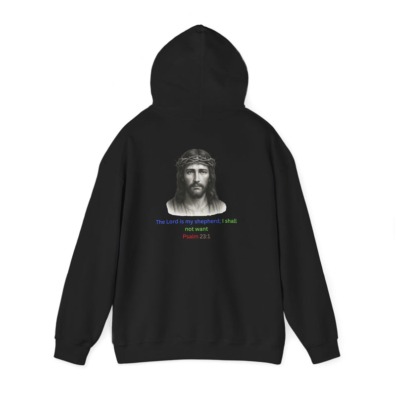 “The Lord Is My Shepherd Sweatshirt – Psalm 23:1 Faith Design”