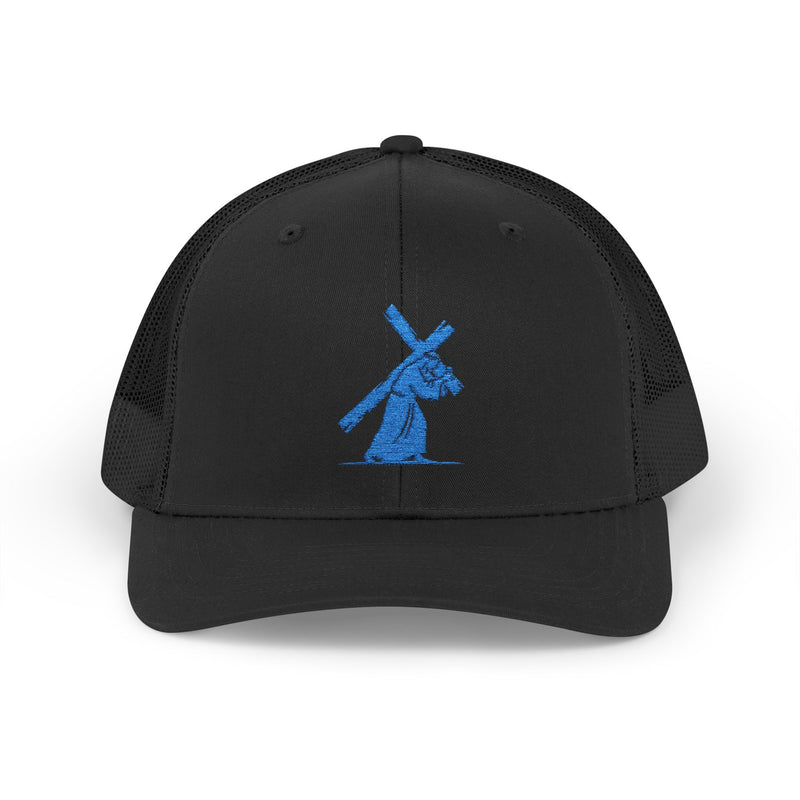 Jesus Carrying the Cross Trucker Hat – Christian Faith Cap