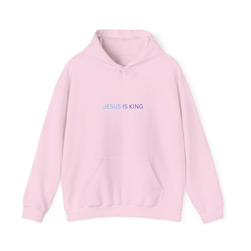 Jesus Is King Hoodie – Faith Pullover with Prayer Design