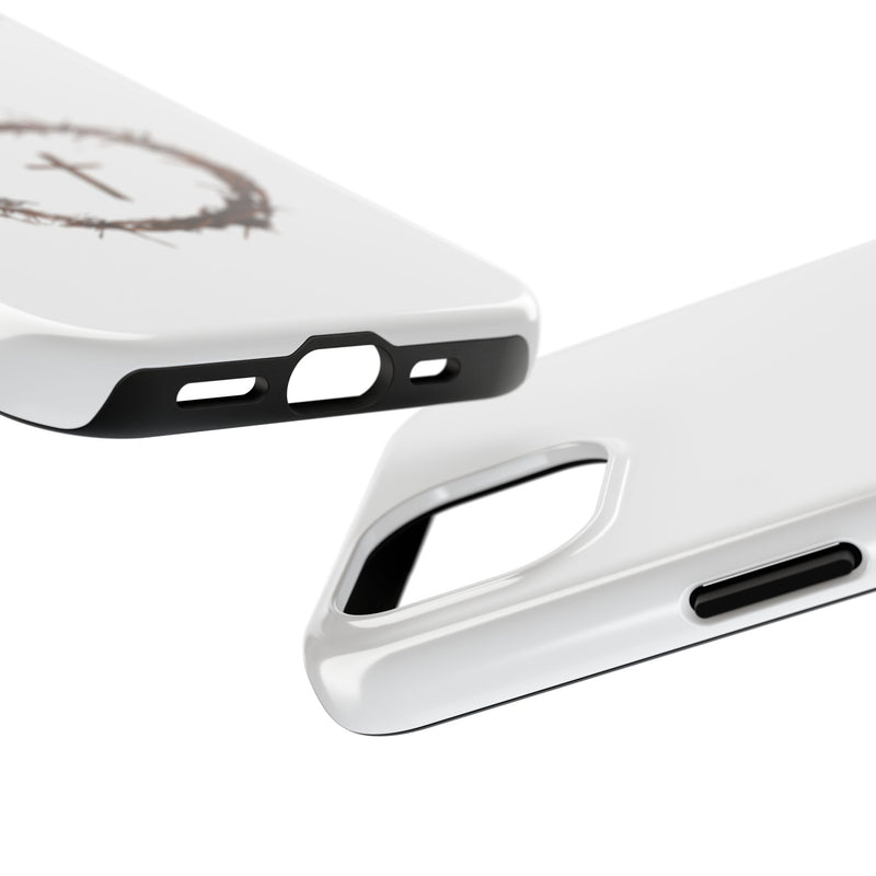 Crown of Thorns Cross Phone Case – Faith and Protection Combined
