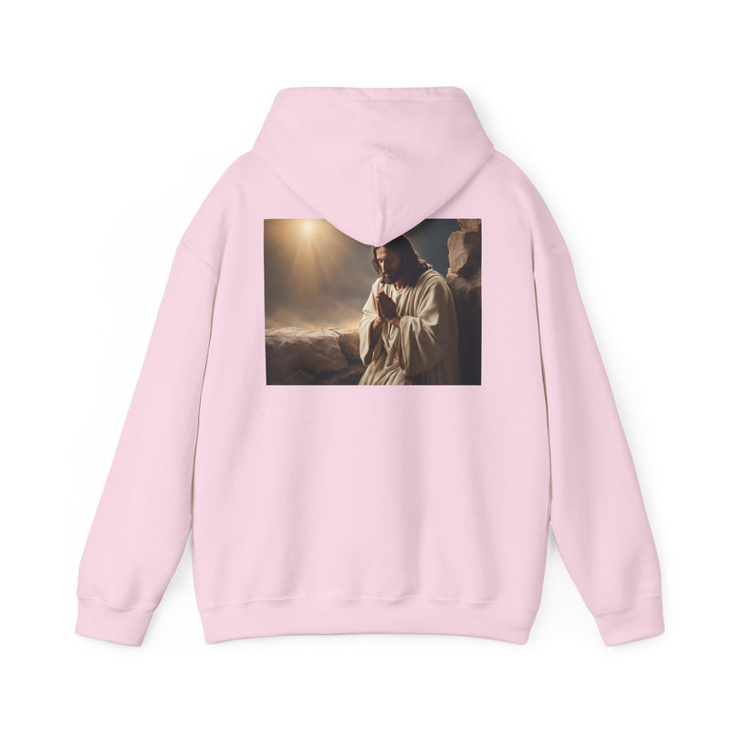Jesus Is King Hoodie – Faith Pullover with Prayer Design