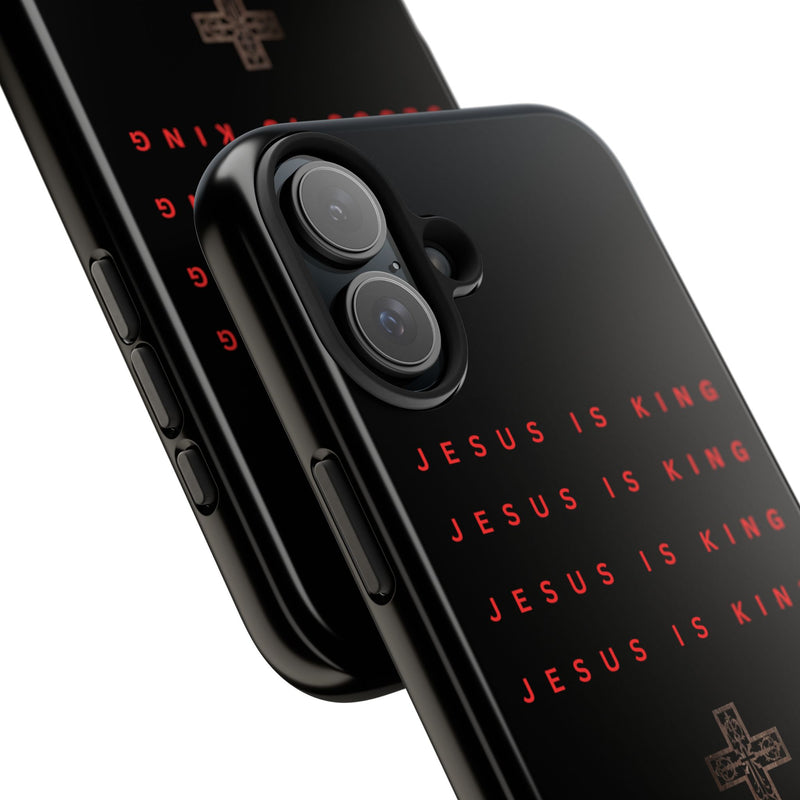 Jesus Is King Phone Case – Christian “Jesus Saves” Protective Cover