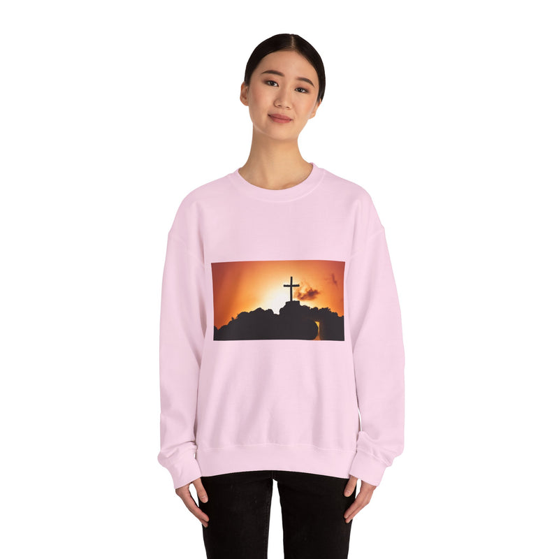 Sunrise Cross Sweatshirt – Christian Faith Pullover