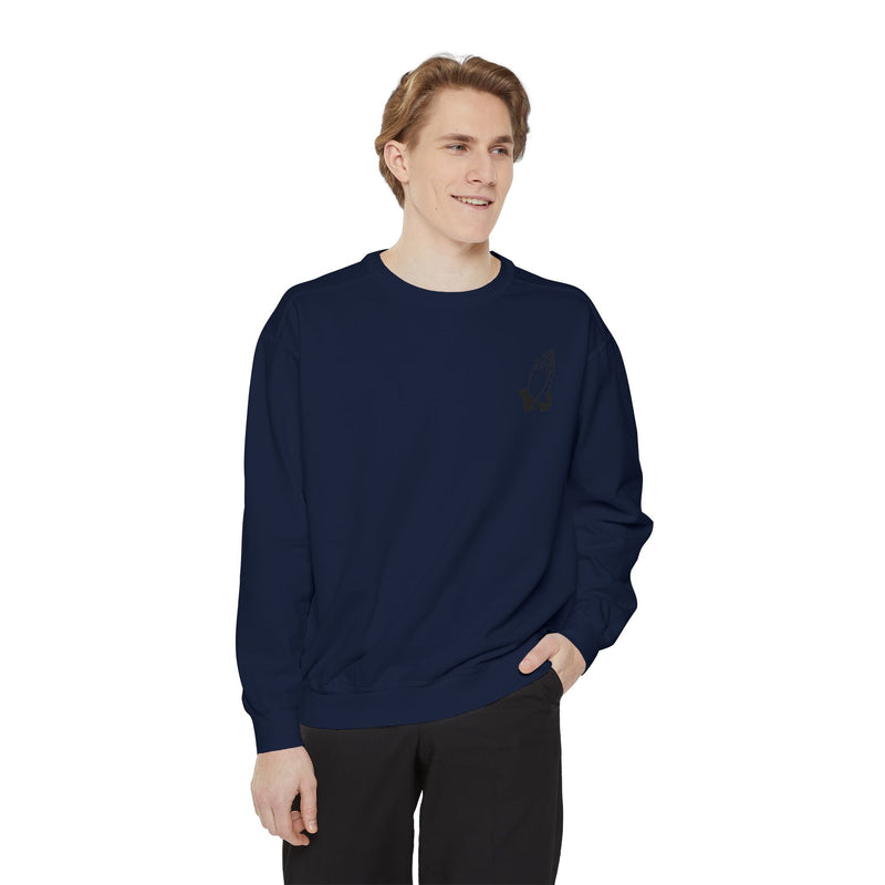 “Faith Over Fear” Praying Hands & Philippians 4:13 Sweatshirt