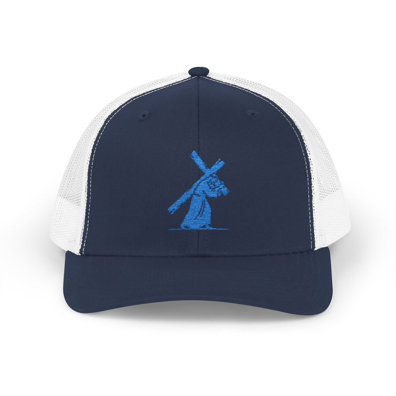 Jesus Carrying the Cross Trucker Hat – Christian Faith Cap