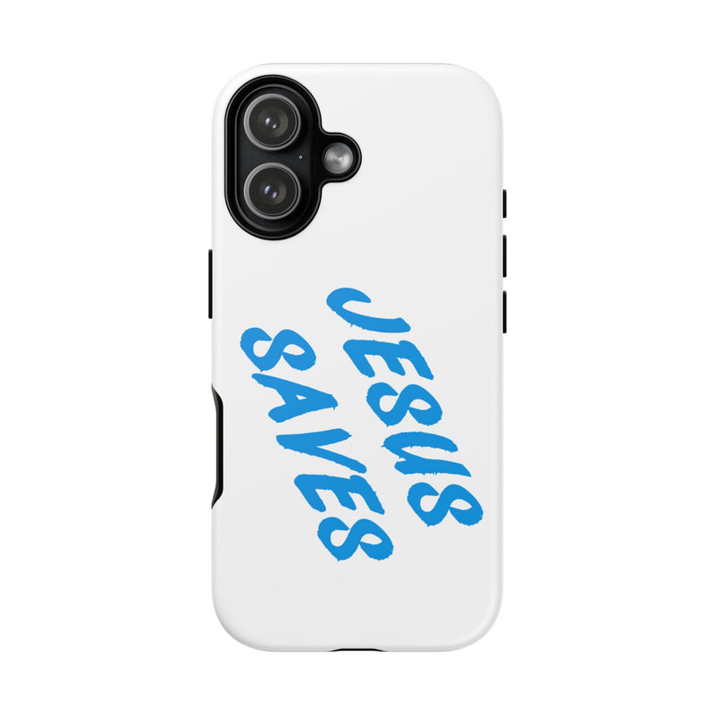 Jesus Saves Phone Case – Bold Faith, Modern Protection