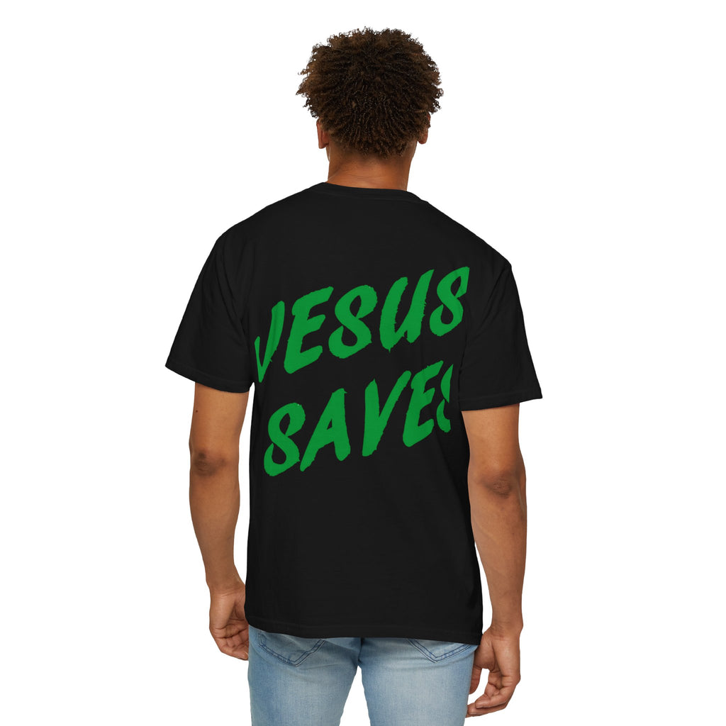 Jesus Saves T-Shirt – Bold Christian Streetwear | Faith Graphic Tee | Religious Gift for Believers