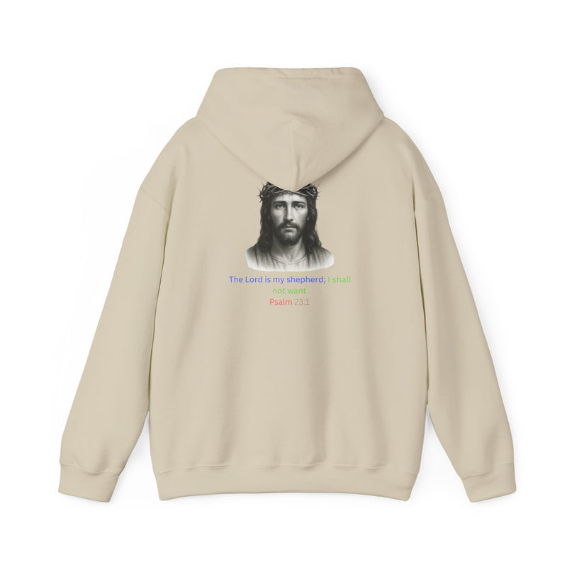 “The Lord Is My Shepherd Sweatshirt – Psalm 23:1 Faith Design”