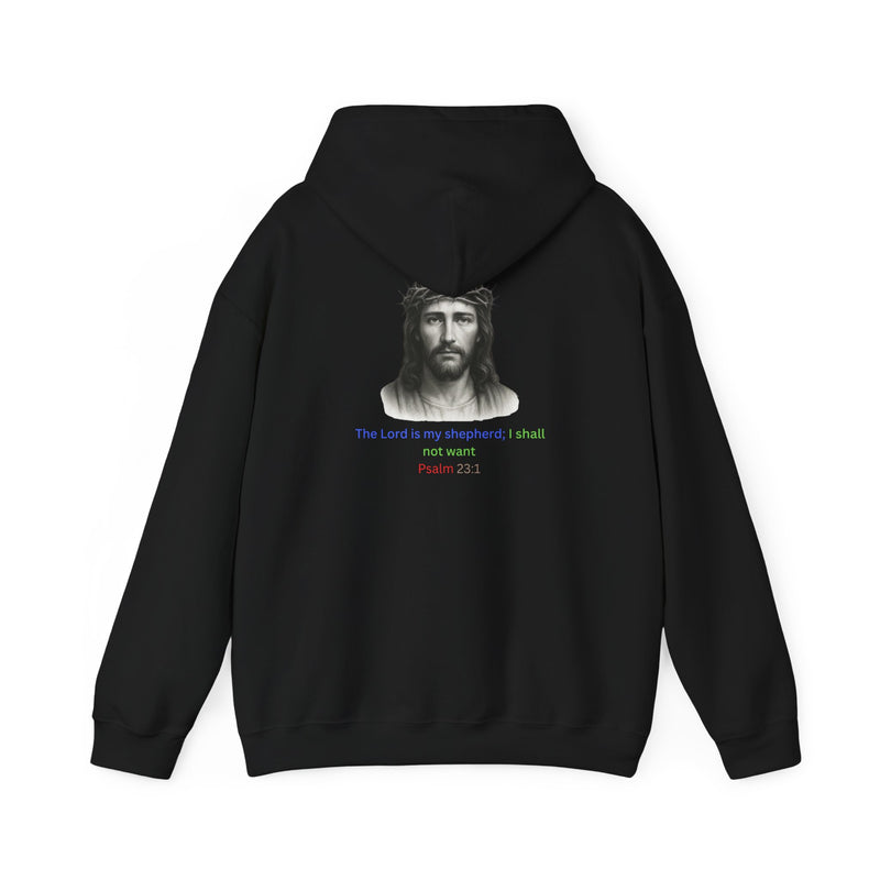 “The Lord Is My Shepherd Sweatshirt – Psalm 23:1 Faith Design”