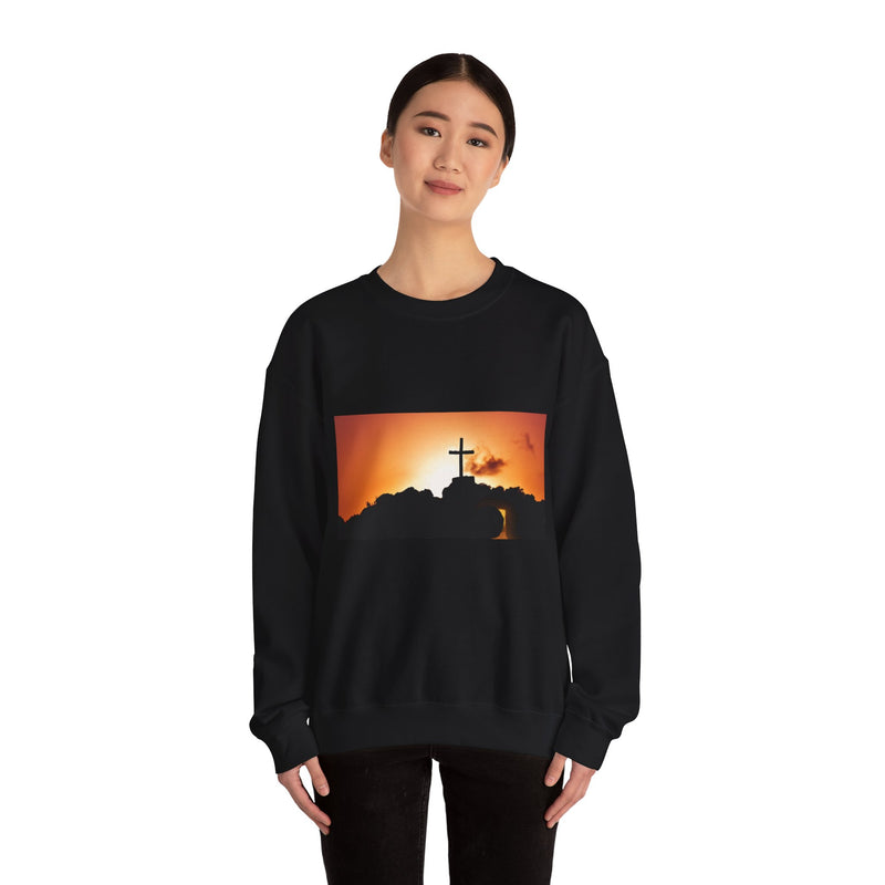 Sunrise Cross Sweatshirt – Christian Faith Pullover
