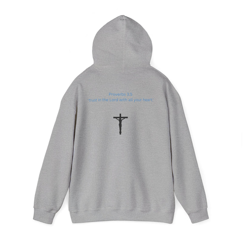 Jesus Is King Hoodie – Christian Faith Pullover with Prayer Artwork