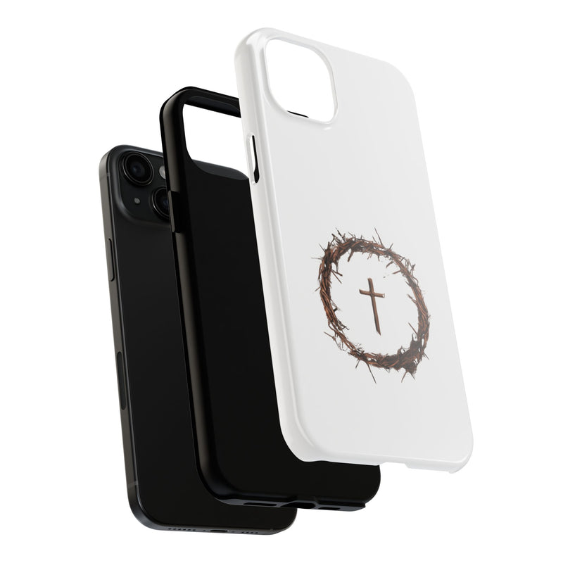 Crown of Thorns Cross Phone Case – Faith and Protection Combined