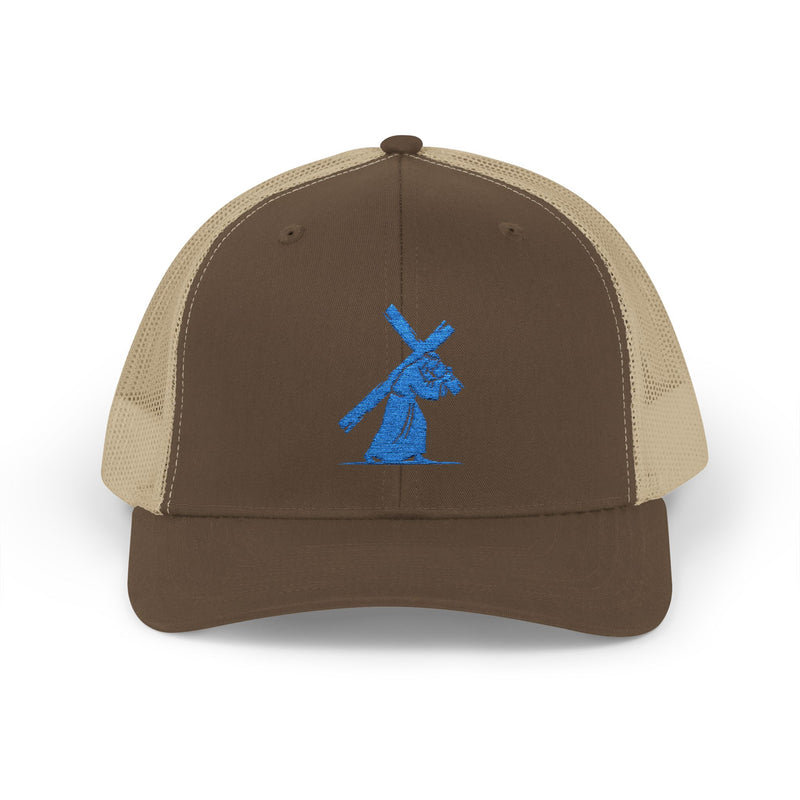 Jesus Carrying the Cross Trucker Hat – Christian Faith Cap