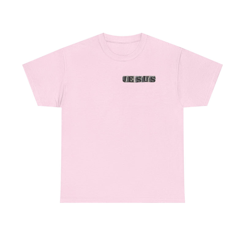 Jesus Graphic T-Shirt - Faith-Inspired Streetwear | Christian Cross Tee with Front & Back Design | Religious Gift for Believers