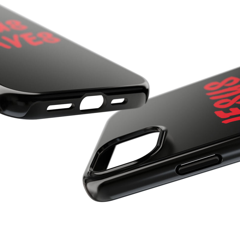 Jesus Saves Tough Phone Case - Christian Phone Cover for Protection, Faith-Based Gift, Inspirational Case, Customizable Design, [...]