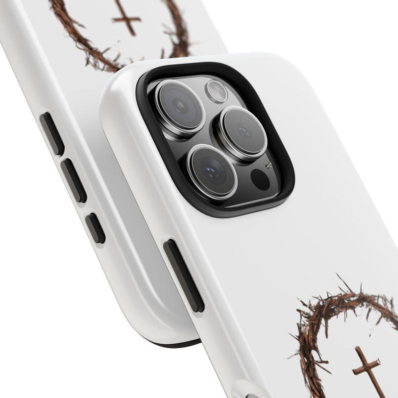 Crown of Thorns Cross Phone Case – Faith and Protection Combined